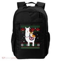 Funny Corgi Riding Llama Christmas Funny Gift Corgi Xmas Ugly Cute Gift Backpack thumb 0