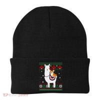Funny Corgi Riding Llama Christmas Funny Gift Corgi Xmas Ugly Cute Gift Beanie thumb 0