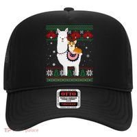 Funny Corgi Riding Llama Christmas Funny Gift Corgi Xmas Ugly Cute Gift Hat thumb 0