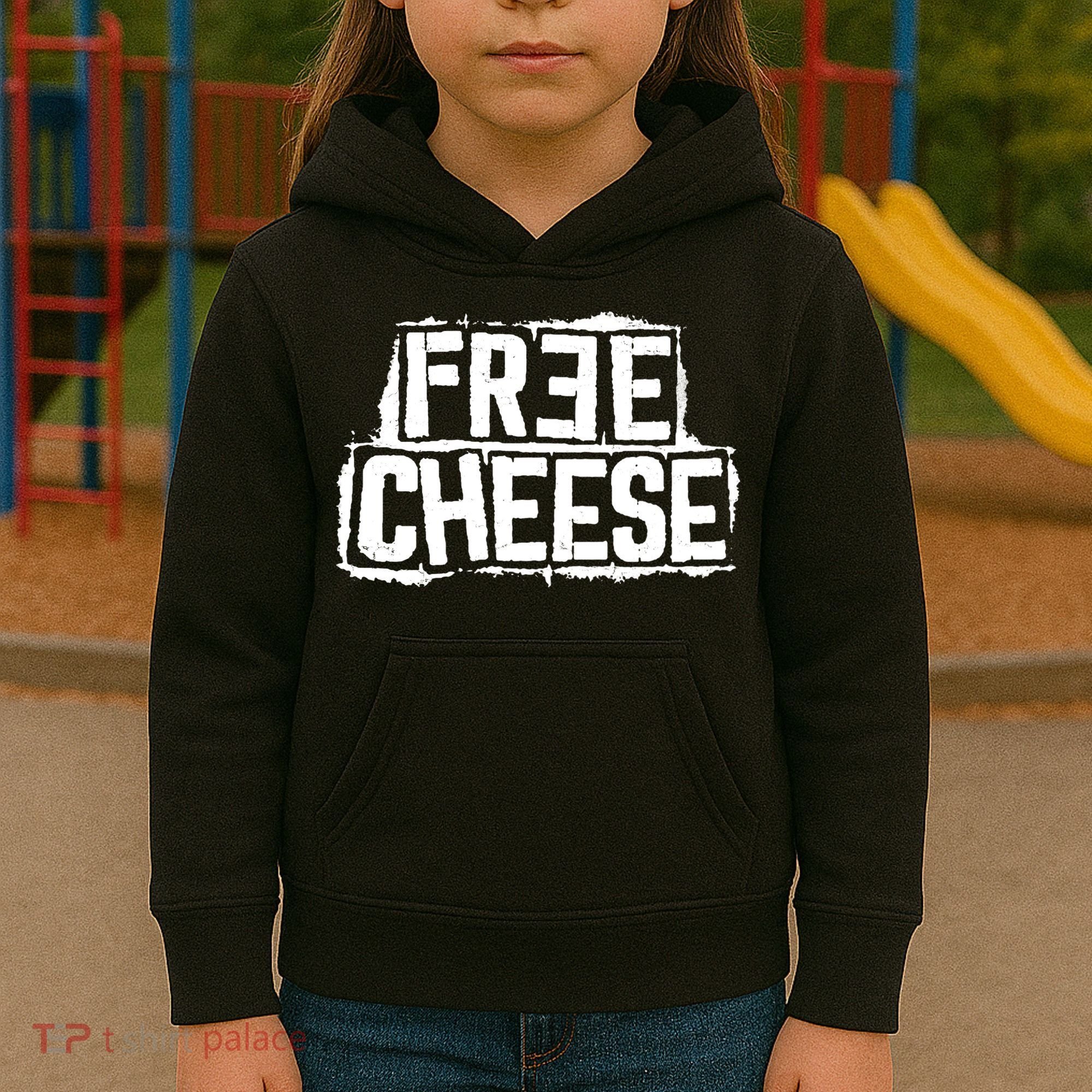 Free Cheese Retro Kids Hoodie
