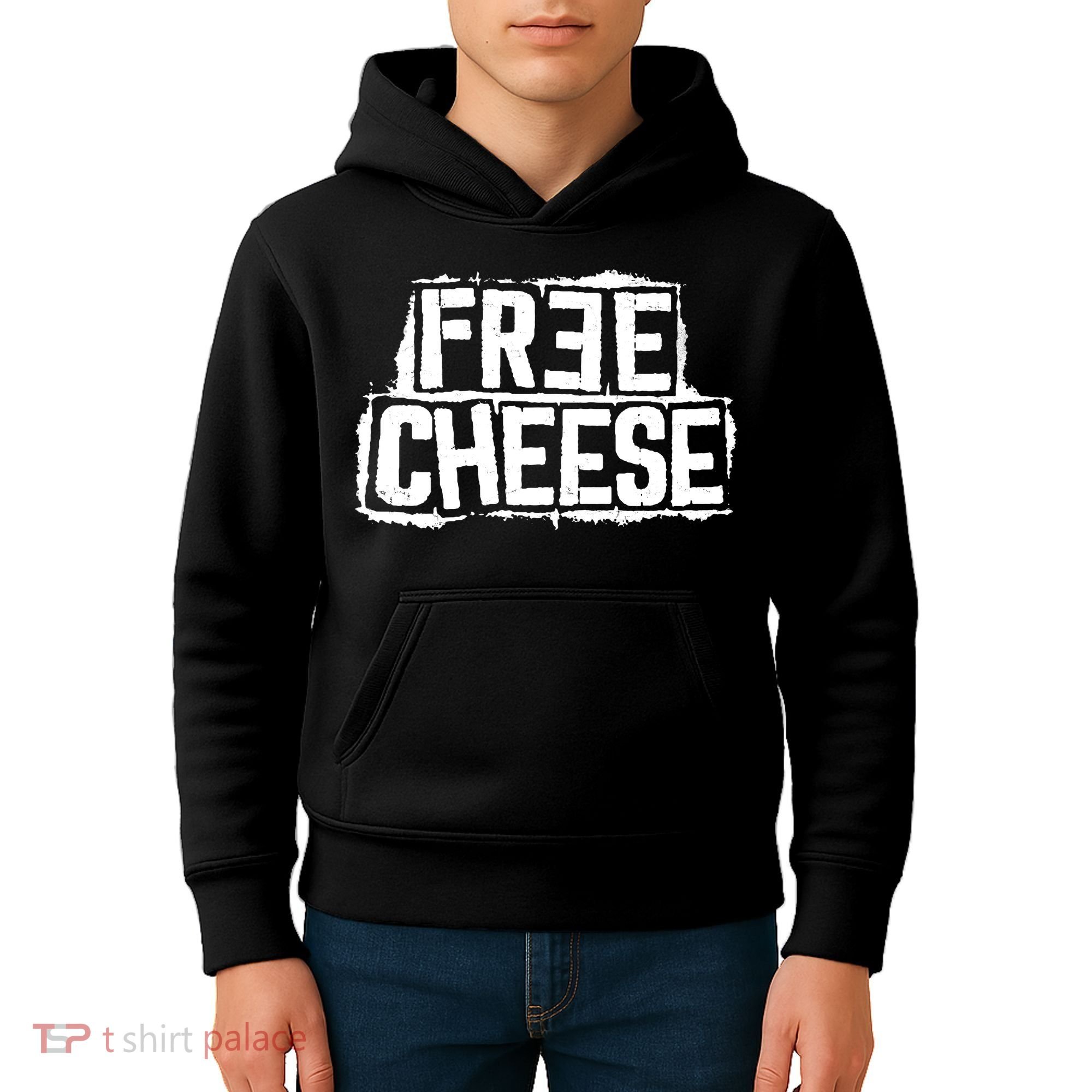 Free Cheese Retro Kids Hoodie