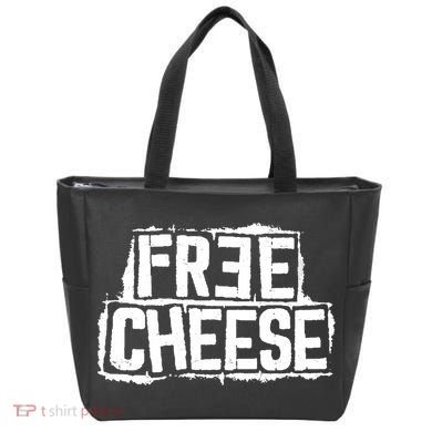 Free Cheese Retro Tote Bag