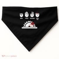 Funny Carpenter Rock Paper Scissors Table Saw USA-Made Doggie Bandana thumb 0