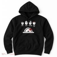 Funny Carpenter Rock Paper Scissors Table Saw Hoodie thumb 0