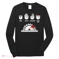 Funny Carpenter Rock Paper Scissors Table Saw Long Sleeve Shirt thumb 0