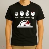 Funny Carpenter Rock Paper Scissors Table Saw T-Shirt thumb 3