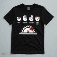 Funny Carpenter Rock Paper Scissors Table Saw T-Shirt thumb 5