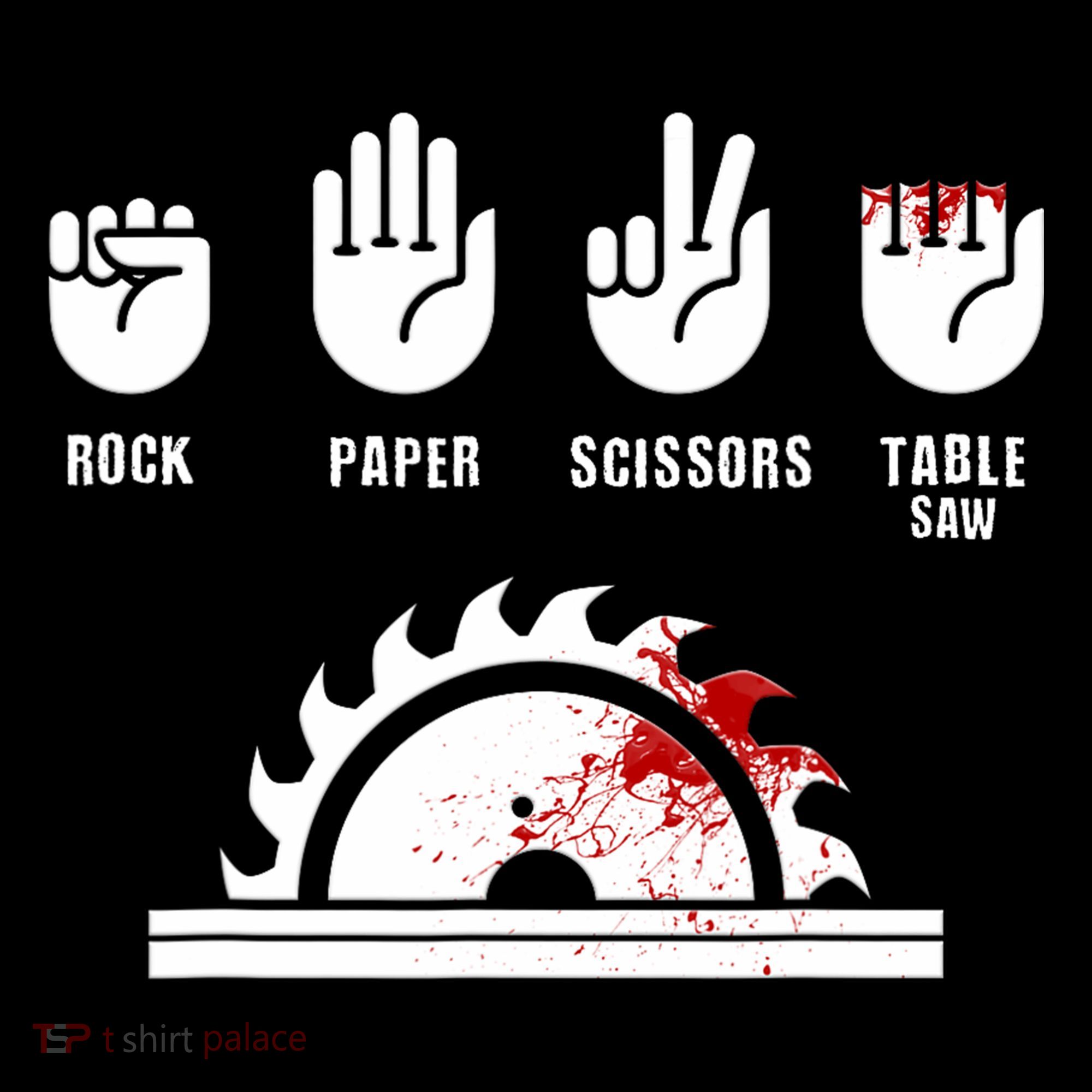 Funny Carpenter Rock Paper Scissors Table Saw Women's Hoodie