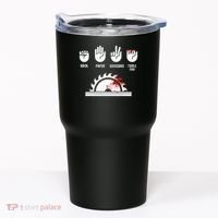 Funny Carpenter Rock Paper Scissors Table Saw Tumbler thumb 0