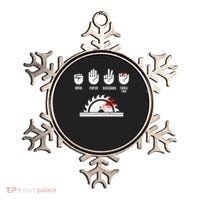 Funny Carpenter Rock Paper Scissors Table Saw Ornament thumb 0
