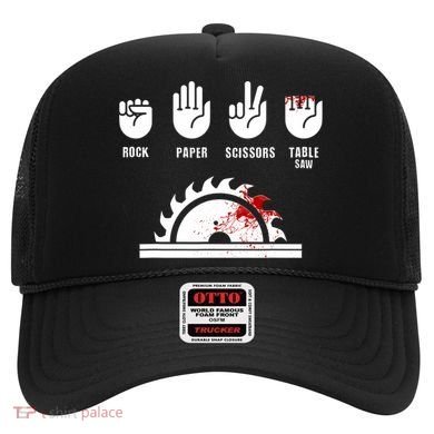 Funny Carpenter Rock Paper Scissors Table Saw Hat