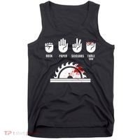 Funny Carpenter Rock Paper Scissors Table Saw Tank Top thumb 0