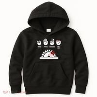 Funny Carpenter Rock Paper Scissors Table Saw Kids Hoodie thumb 0