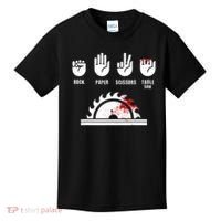 Funny Carpenter Rock Paper Scissors Table Saw Kids T-Shirt thumb 0