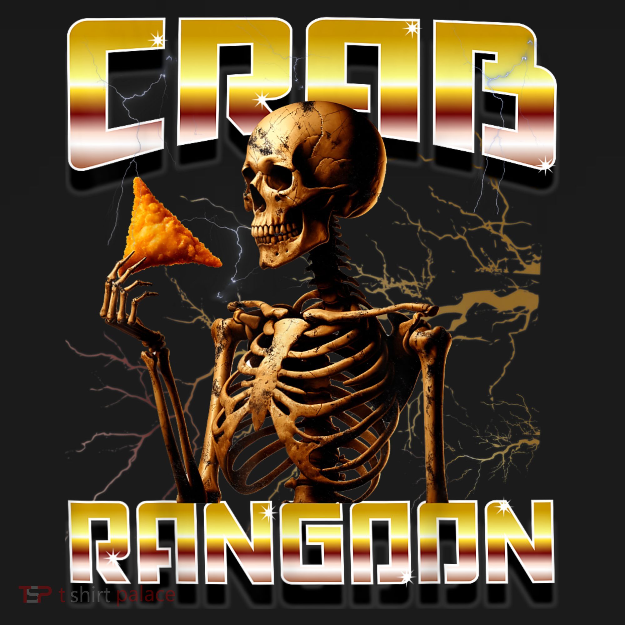 Funny Crab Rangoon Bootleg Rap Aesthetic Goons Meme Skeleton Pajama Set