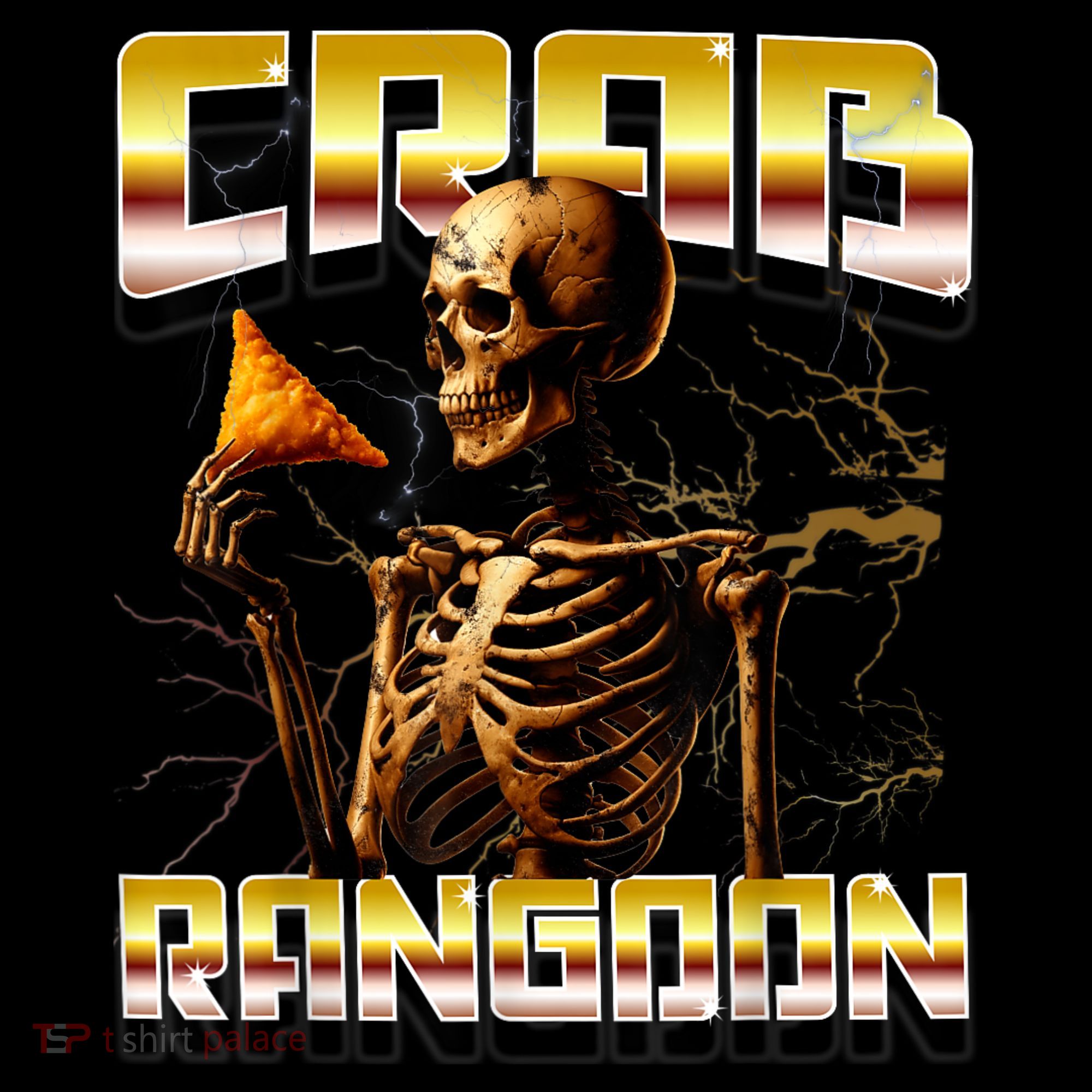 Funny Crab Rangoon Bootleg Rap Aesthetic Goons Meme Skeleton Ornament