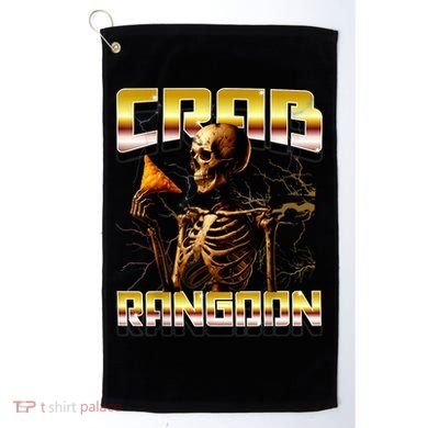Funny Crab Rangoon Bootleg Rap Aesthetic Goons Meme Skeleton Golf Towel
