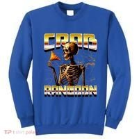 Funny Crab Rangoon Bootleg Rap Aesthetic Goons Meme Skeleton Sweatshirt thumb 0