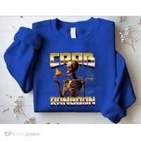 Funny Crab Rangoon Bootleg Rap Aesthetic Goons Meme Skeleton Sweatshirt thumb 2