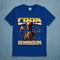 Funny Crab Rangoon Bootleg Rap Aesthetic Goons Meme Skeleton T-Shirt thumb 5