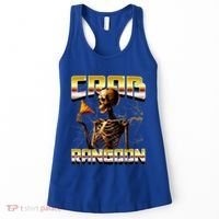 Funny Crab Rangoon Bootleg Rap Aesthetic Goons Meme Skeleton Women's Tank Top thumb 0
