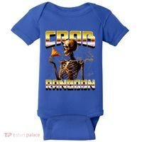Funny Crab Rangoon Bootleg Rap Aesthetic Goons Meme Skeleton Baby Bodysuit thumb 0