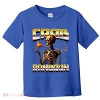 Funny Crab Rangoon Bootleg Rap Aesthetic Goons Meme Skeleton Toddler T-Shirt thumb 0