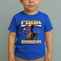 Funny Crab Rangoon Bootleg Rap Aesthetic Goons Meme Skeleton Toddler T-Shirt thumb 2