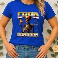 Funny Crab Rangoon Bootleg Rap Aesthetic Goons Meme Skeleton Women's T-Shirt thumb 2