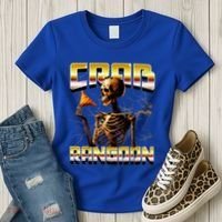 Funny Crab Rangoon Bootleg Rap Aesthetic Goons Meme Skeleton Women's T-Shirt thumb 3