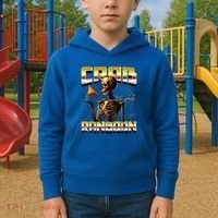 Funny Crab Rangoon Bootleg Rap Aesthetic Goons Meme Skeleton Kids Hoodie thumb 2