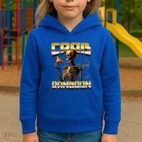 Funny Crab Rangoon Bootleg Rap Aesthetic Goons Meme Skeleton Kids Hoodie thumb 3