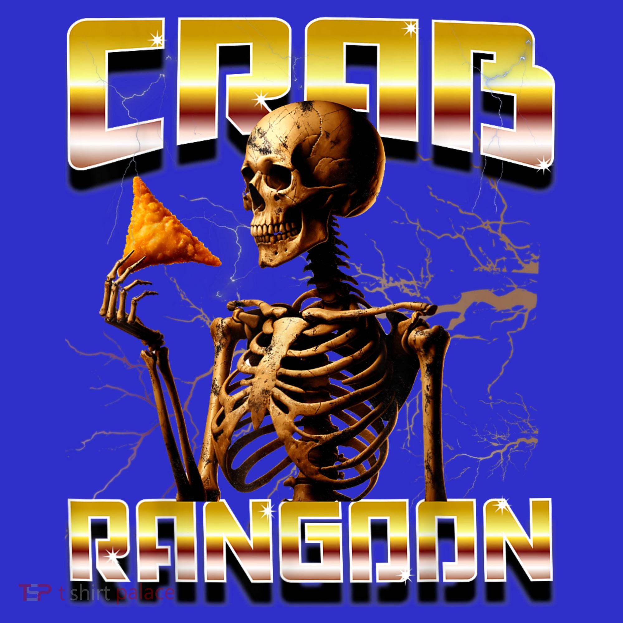 Funny Crab Rangoon Bootleg Rap Aesthetic Goons Meme Skeleton Kids T-Shirt