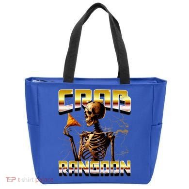 Funny Crab Rangoon Bootleg Rap Aesthetic Goons Meme Skeleton Tote Bag