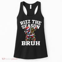 Funny Christmas Rizzmas Santa Xmas Rizz The Season Bruh Women's Tank Top thumb 0