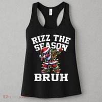 Funny Christmas Rizzmas Santa Xmas Rizz The Season Bruh Women's Tank Top thumb 3