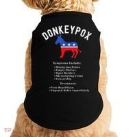 Funny Conservative Republican Anti Biden Donkeypox Doggie Tank thumb 0