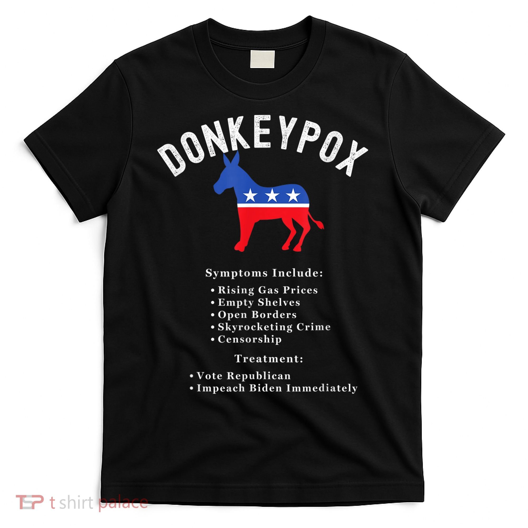 Funny Conservative Republican Anti Biden Donkeypox T-Shirt