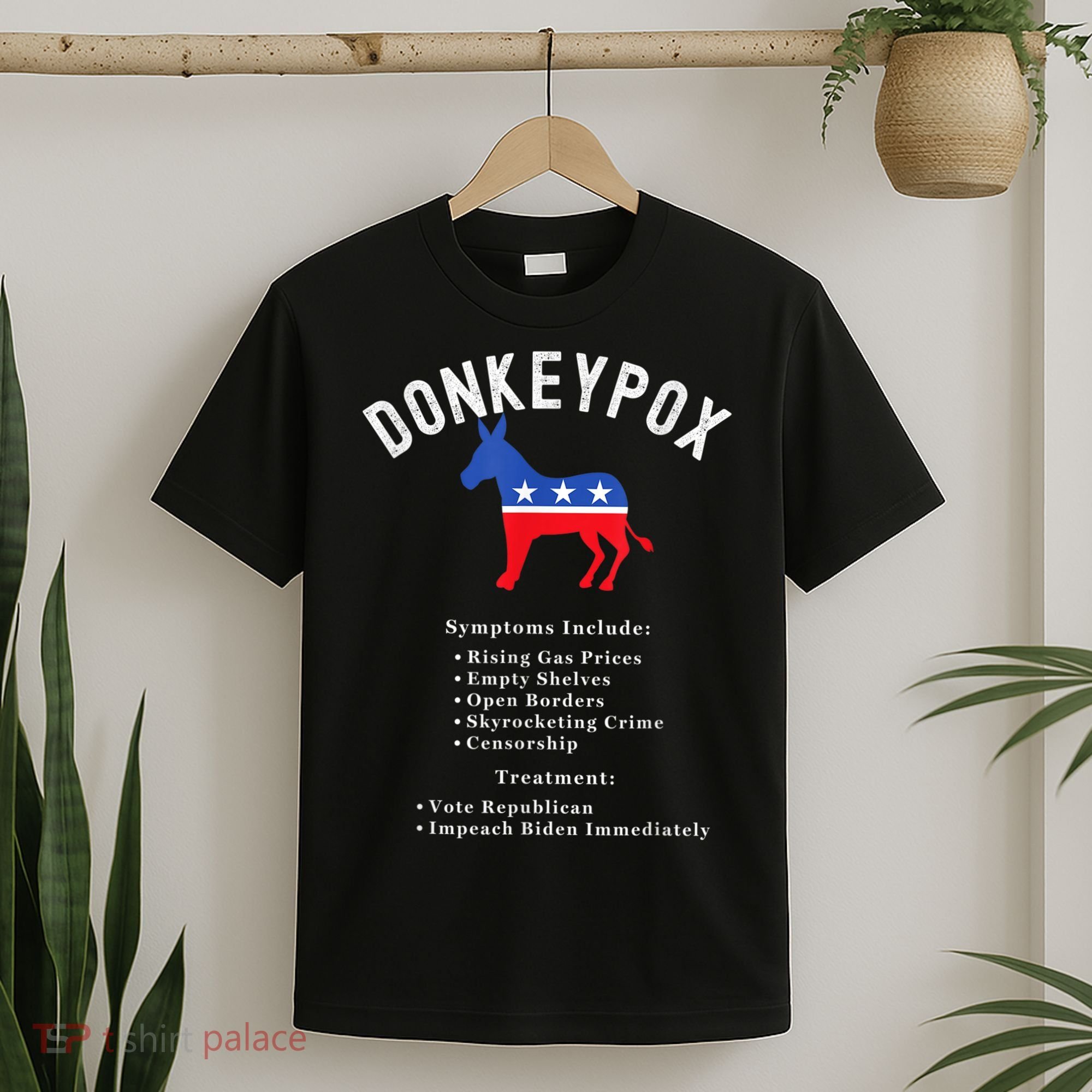 Funny Conservative Republican Anti Biden Donkeypox T-Shirt