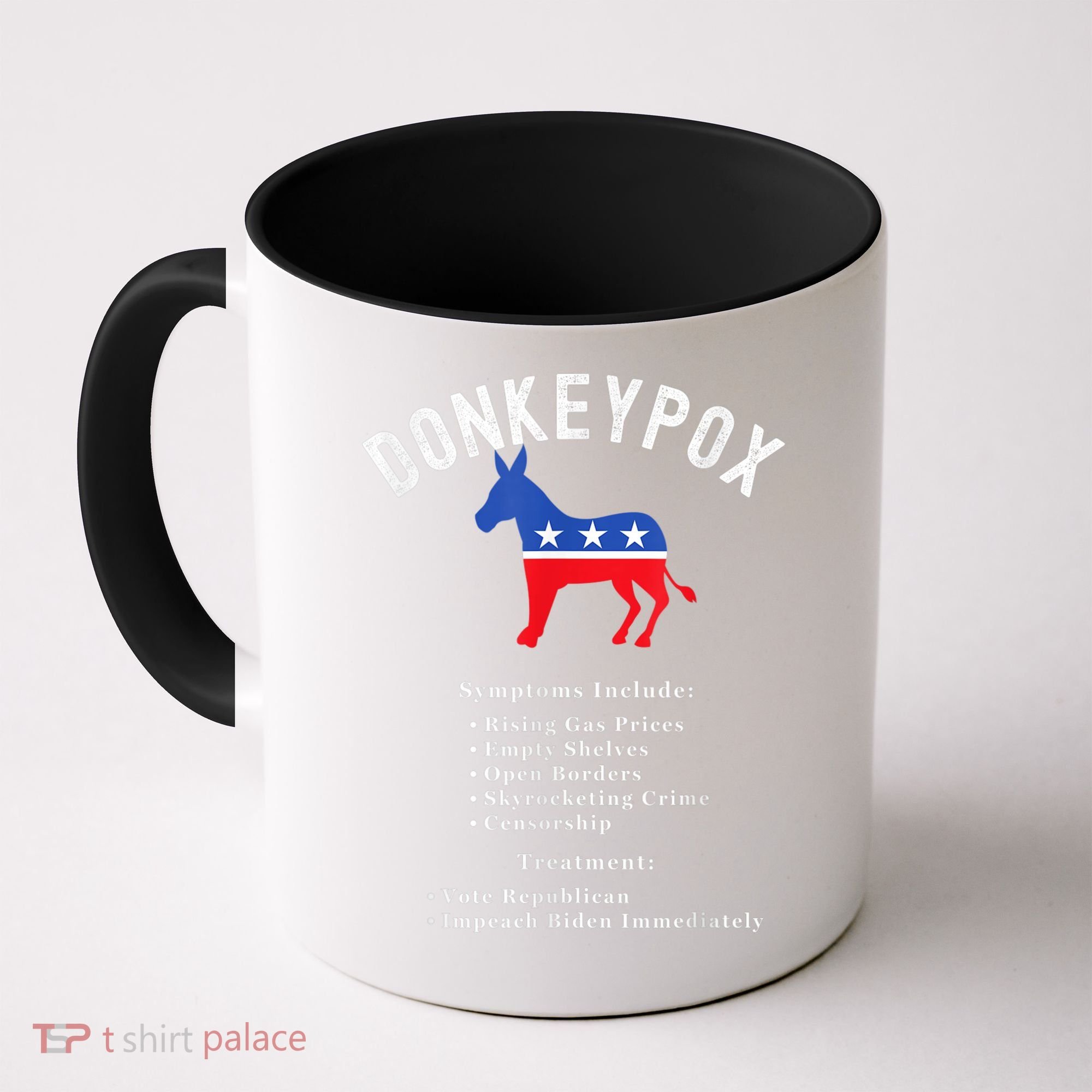 Funny Conservative Republican Anti Biden Donkeypox Coffee Mug