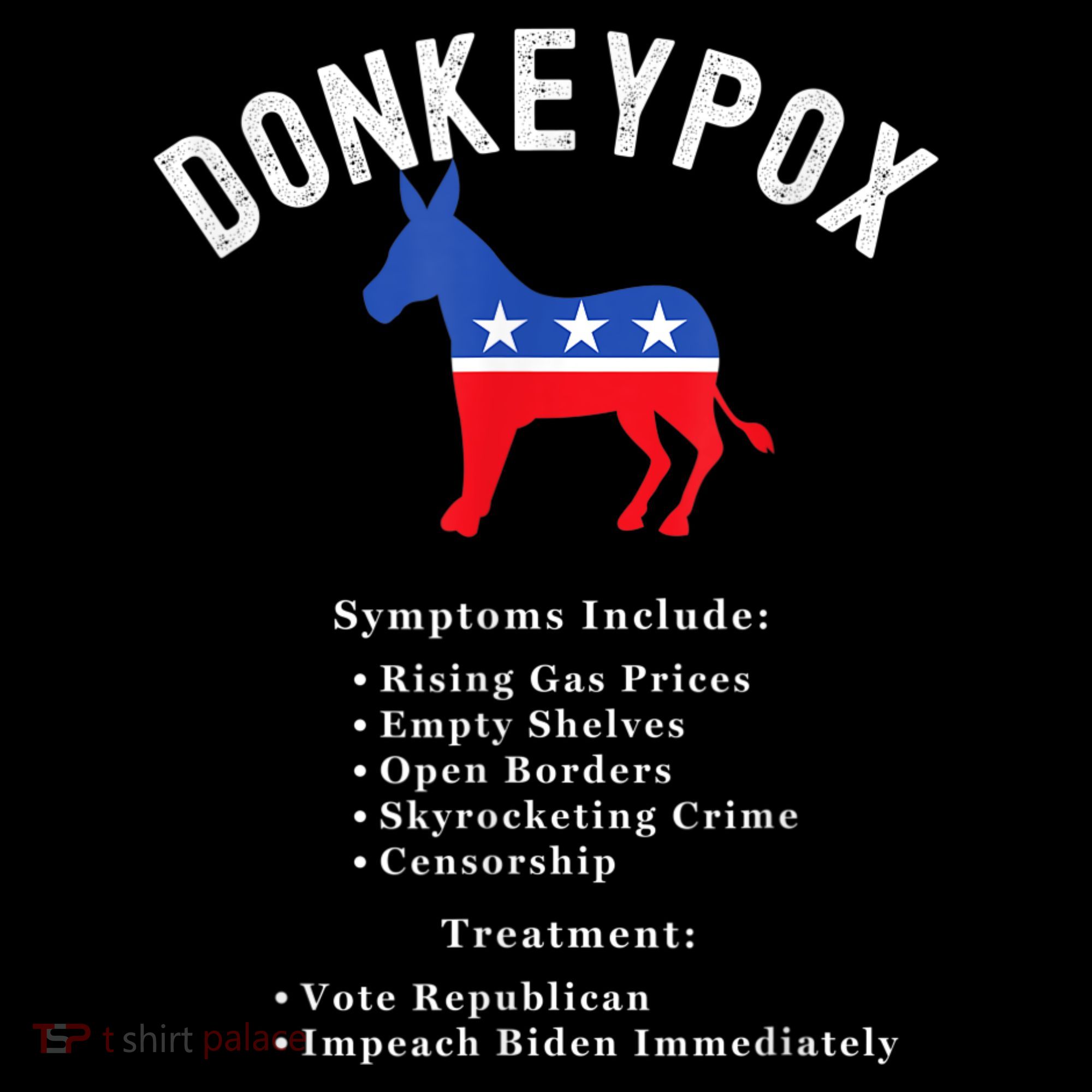 Funny Conservative Republican Anti Biden Donkeypox Women's Hoodie