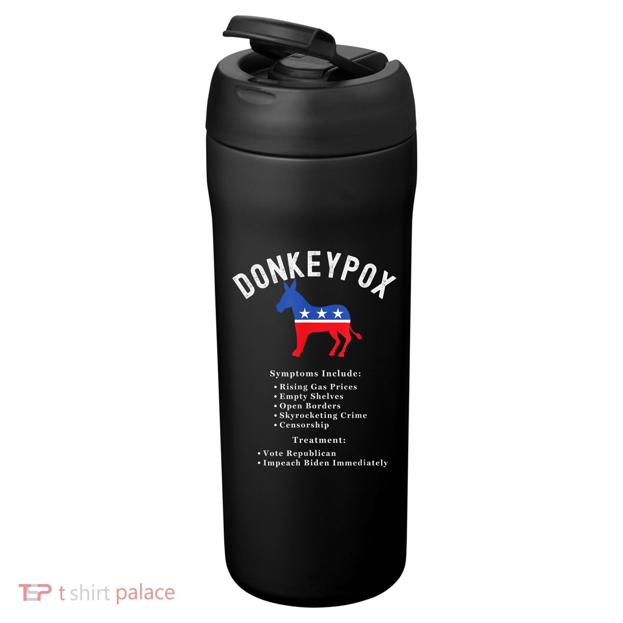Funny Conservative Republican Anti Biden Donkeypox 24oz Duet Stainless Steel Tumbler