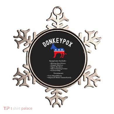 Funny Conservative Republican Anti Biden Donkeypox Ornament