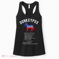 Funny Conservative Republican Anti Biden Donkeypox Women's Tank Top thumb 0
