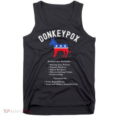 Funny Conservative Republican Anti Biden Donkeypox Tank Top