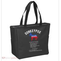 Funny Conservative Republican Anti Biden Donkeypox Tote Bag thumb 2