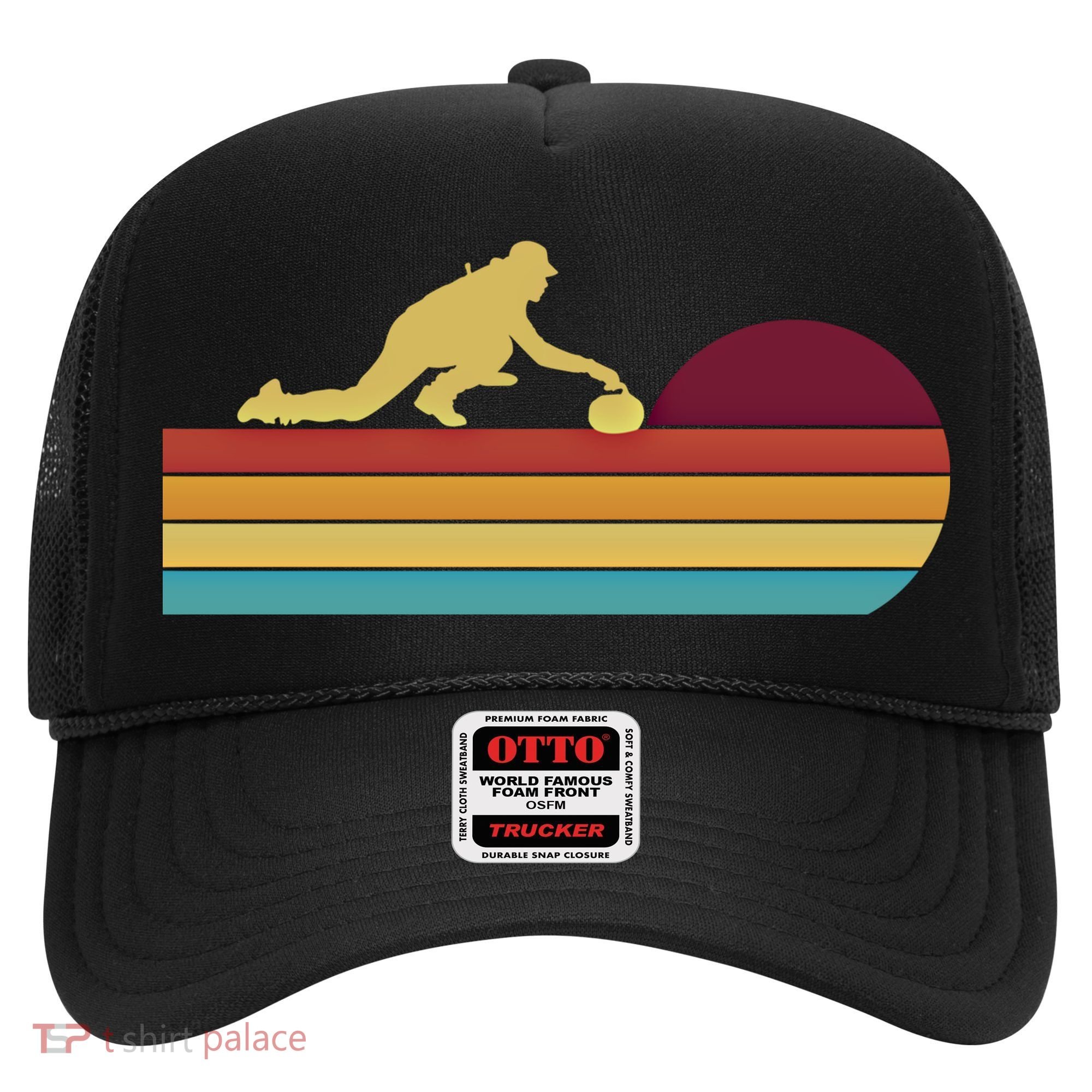 Funny Curling Retro Curler Ice Winter Sport Curlers Curling Gift Hat