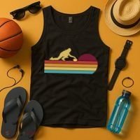 Funny Curling Retro Curler Ice Winter Sport Curlers Curling Gift Tank Top thumb 4