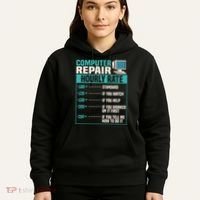 Funny Computer Repair Hourly Rate Hoodie thumb 5