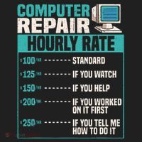 Funny Computer Repair Hourly Rate Beanie thumb 2